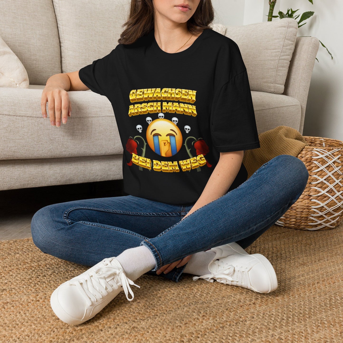 Gewachsen Arsch Mann Bei Dem Weg T-Shirt