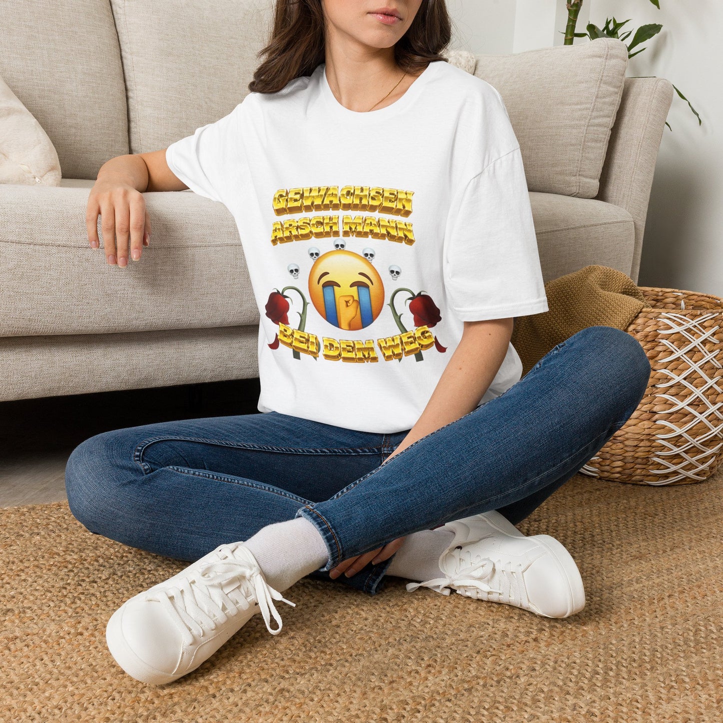 Gewachsen Arsch Mann Bei Dem Weg T-Shirt